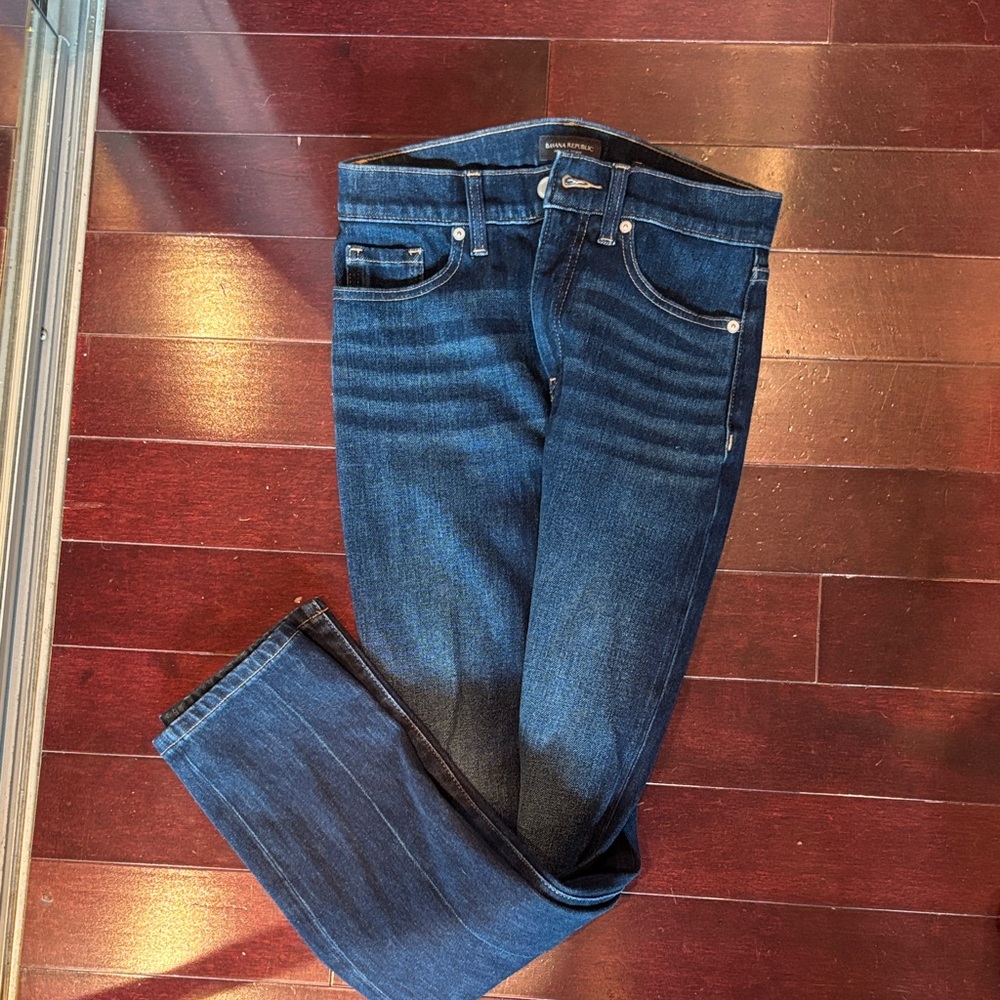 Dark Blue High rise slim